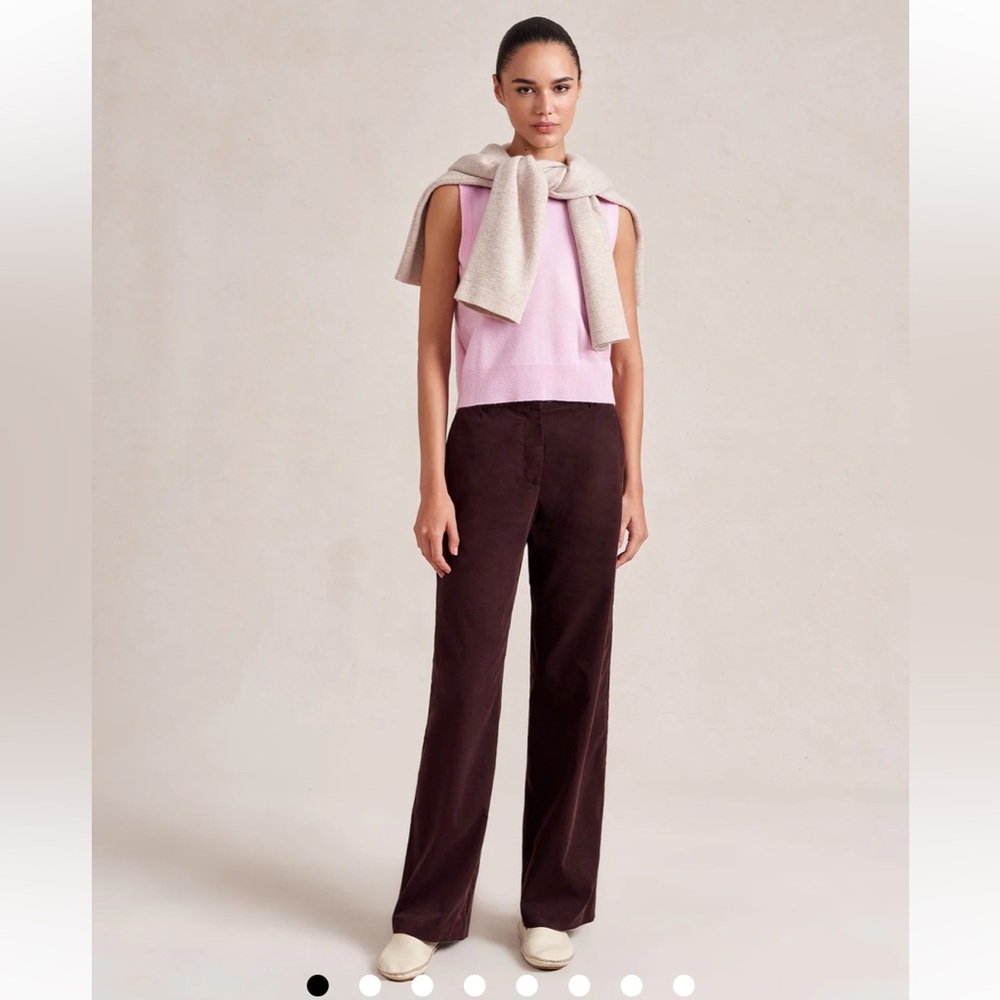 La Ligne Wide-Leg Trousers in Deep Chocolate